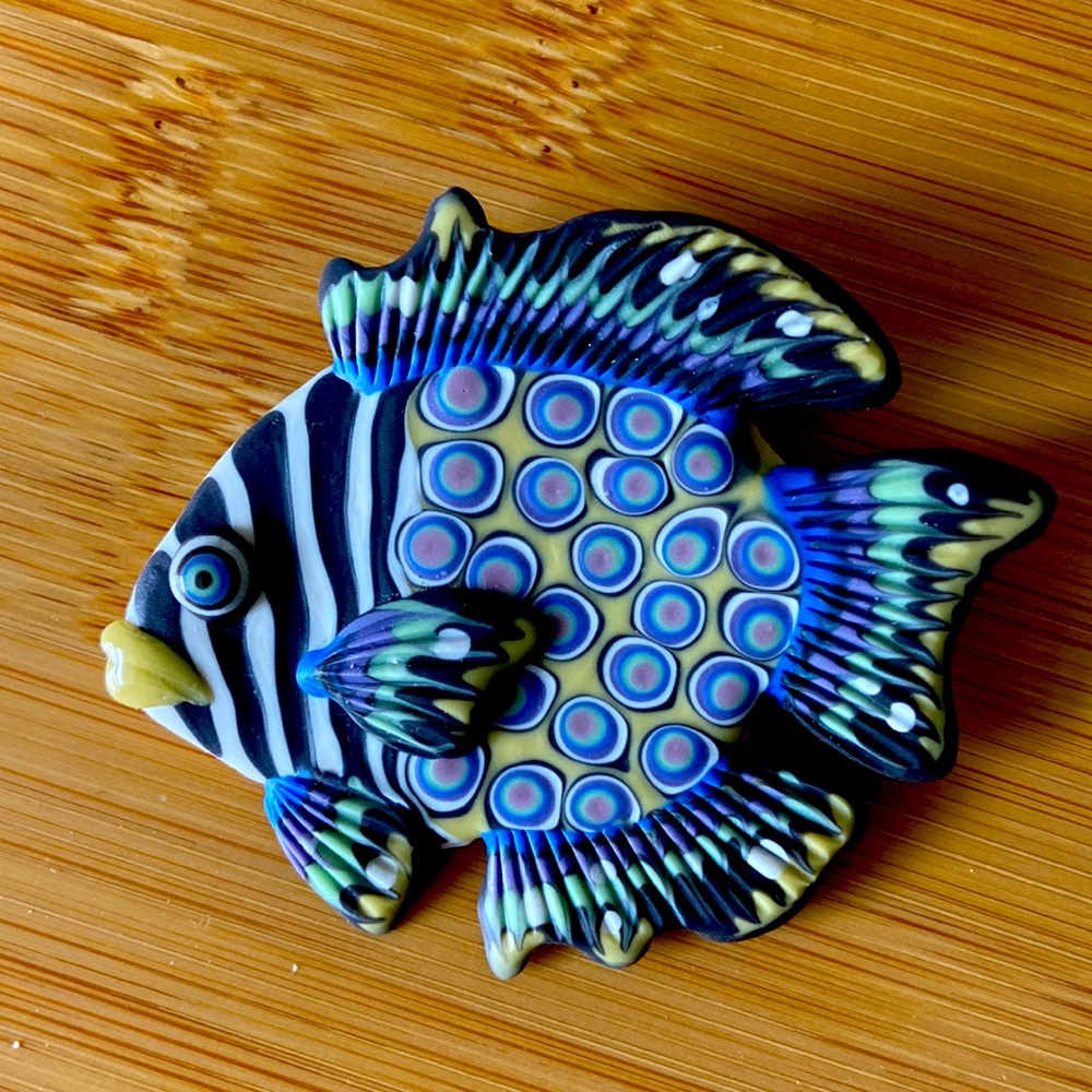 One of a kind fish pin
